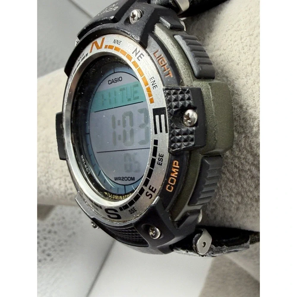 Casio SGW-100B World Time New Battery Mens Digital Watch 45MM 8.5